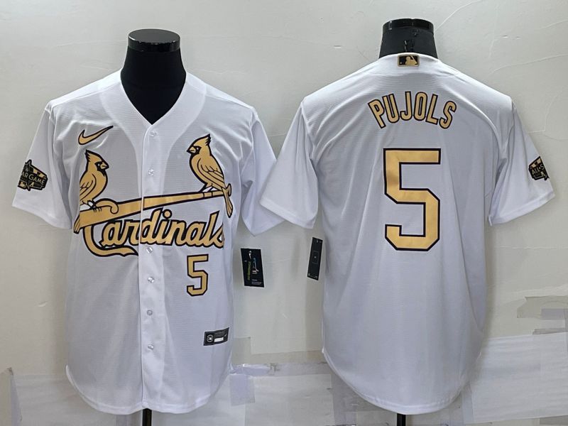 Men St.Louis Cardinals #5 Pujols White 2022 All Star Nike MLB Jerseys